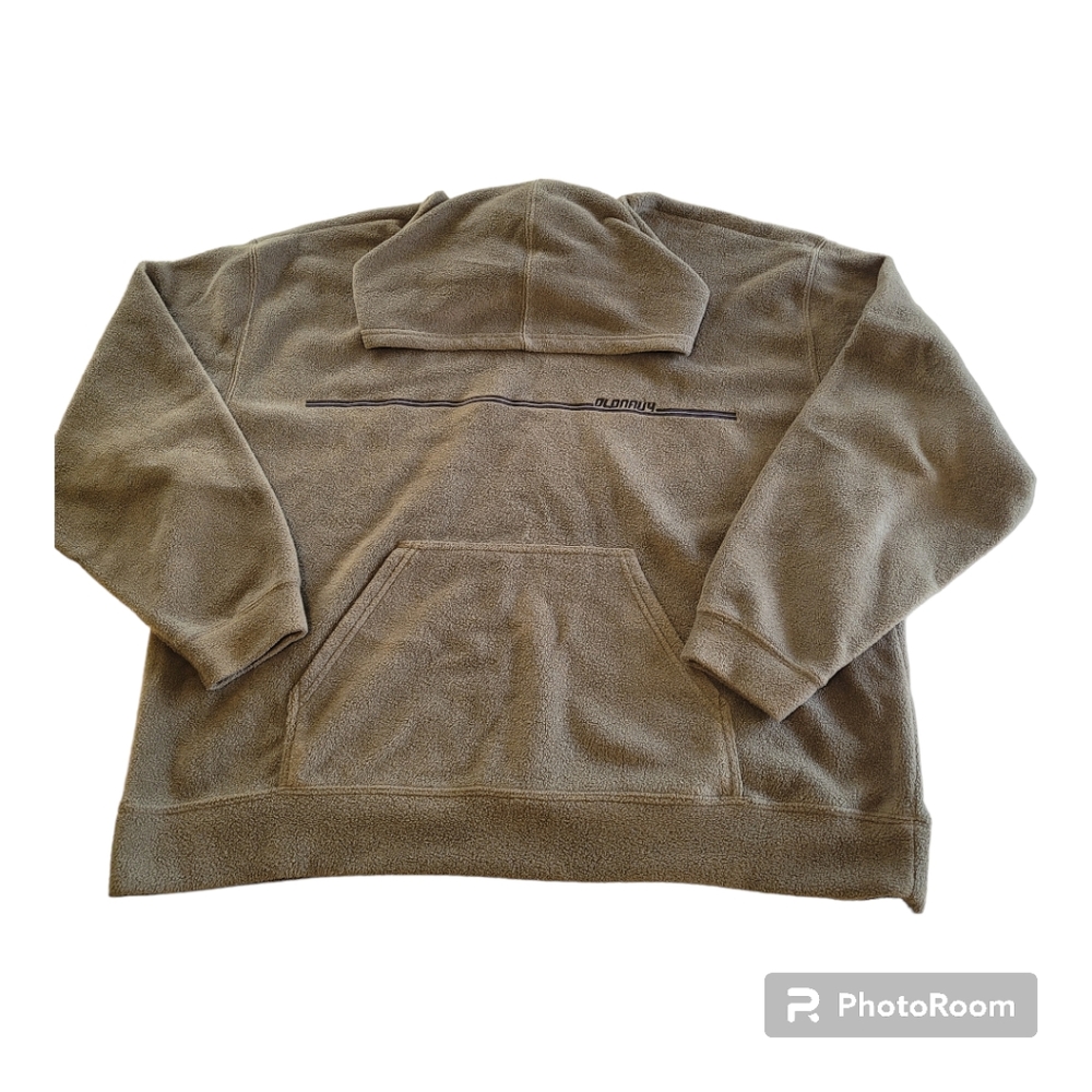 Vtg Old Navy Outlet XXL Men's Long Sleeve Green Pullover Hoody